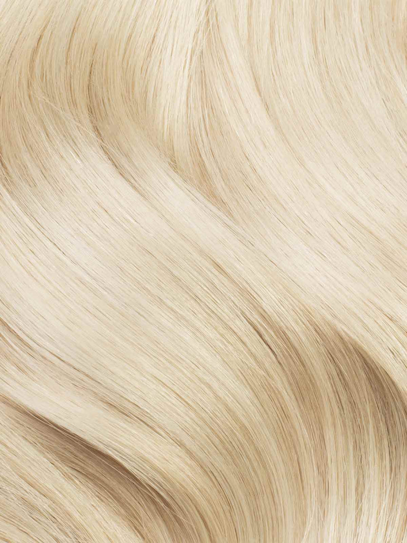 22" Platinum Blonde Effortless Tape-Ins The Total Transformation Kit (150g) - Swatch