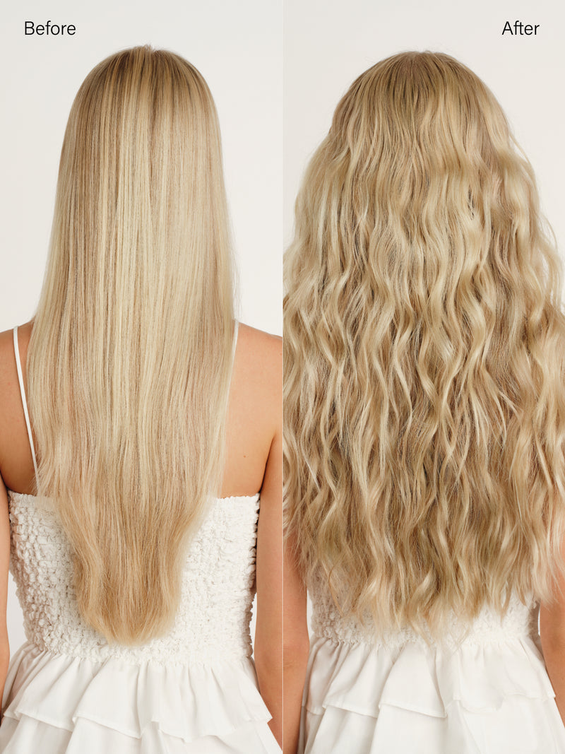 20" Seamless Dimensional Rooted Platinum Pearl Blonde Clip-Ins (180g)