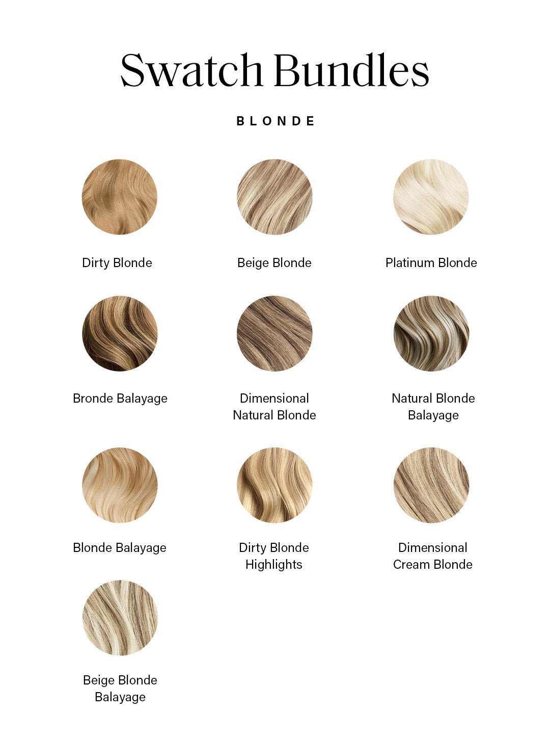 Blonde Sample Swatch Bundle