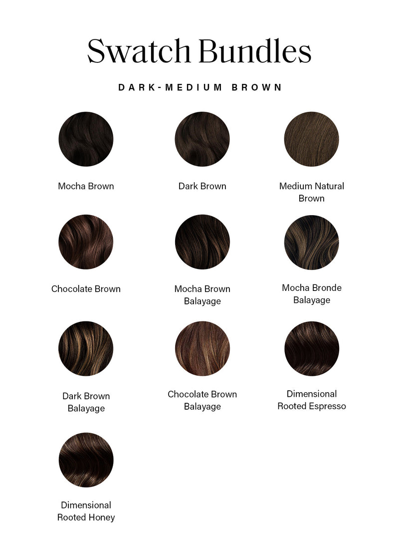 Medium Brown Sample Swatch Bundle