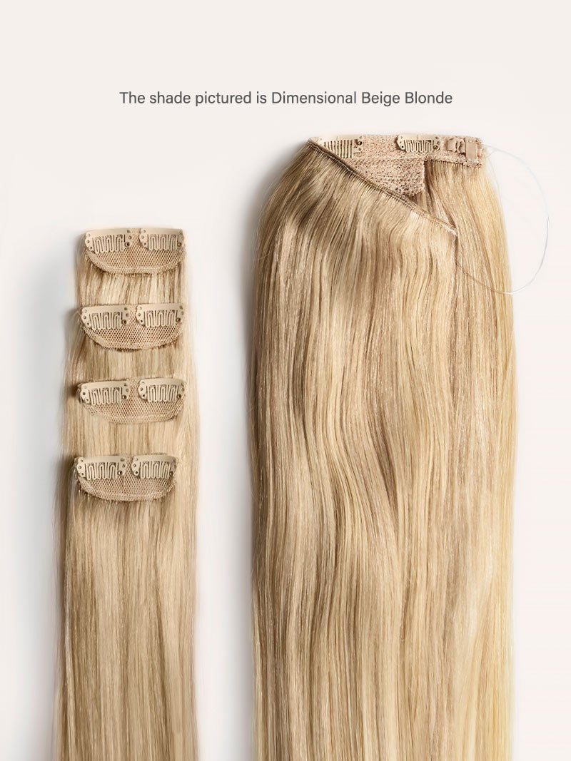 12” Mocha Brown Scalp Hair Fill-Ins & Halo® Bundle (180g)