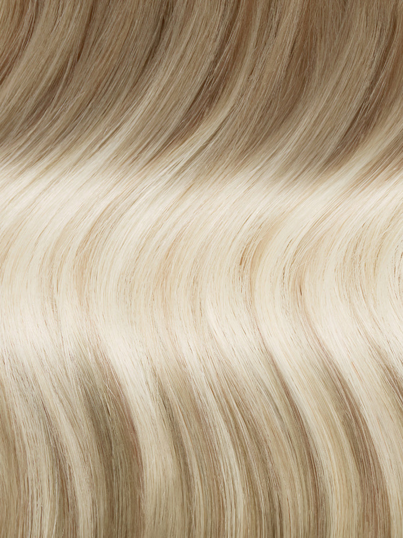 16" Classic Dimensional Buttery Champagne Blonde Root Melt Clip-Ins (160g)