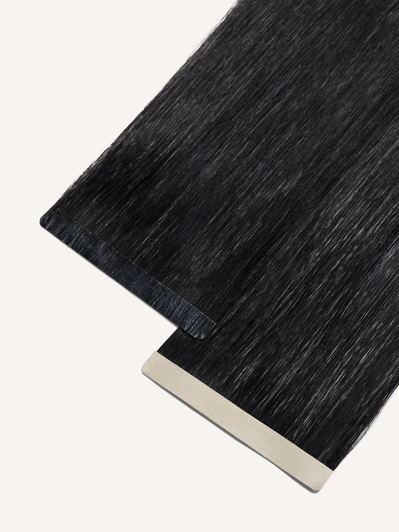 22" Off Black Effortless Tape-Ins The Total Transformation Kit(150g) - Tape-In Close Up