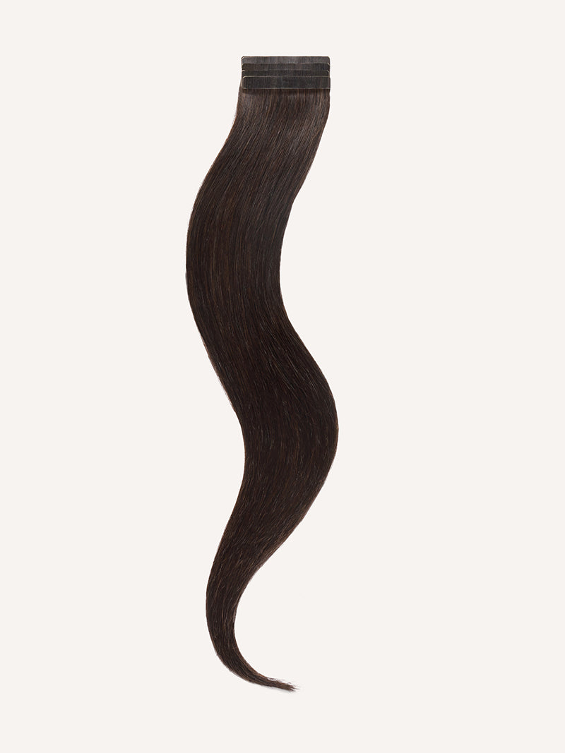 18" Dark Brown Effortless Tape-Ins The Complete Length & Volume Kit (90g) - Product Image