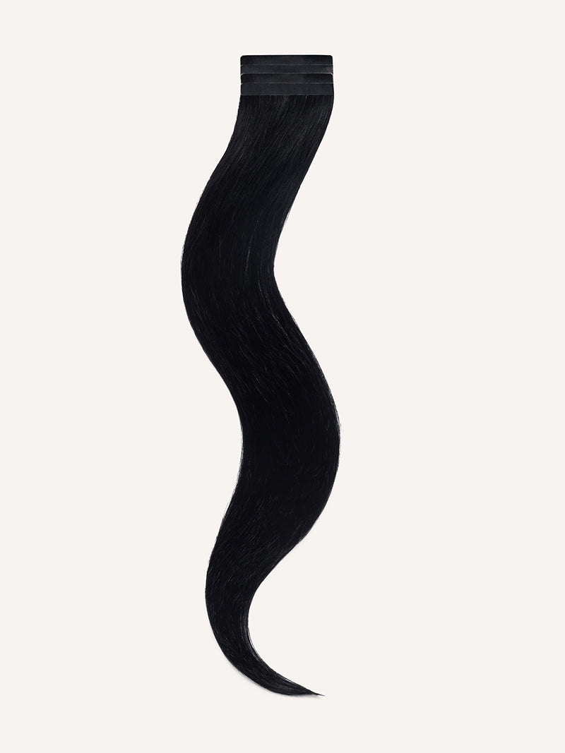 22" Jet Black Effortless Tape-Ins The Complete Length & Volume Kit (100g) - Product Image