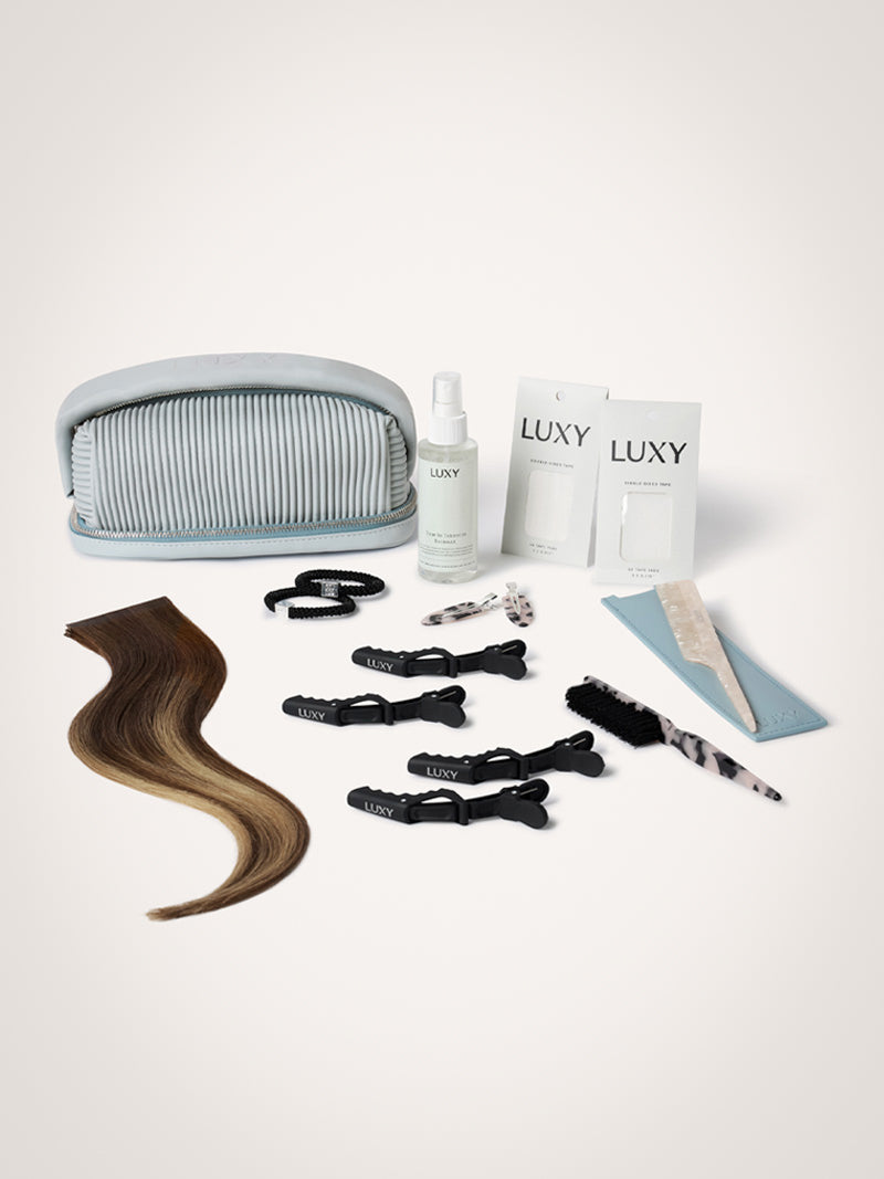 18" Dimensional Cream Blonde Effortless Tape-Ins The Full Volume Kit (45g) - Bundle Hero