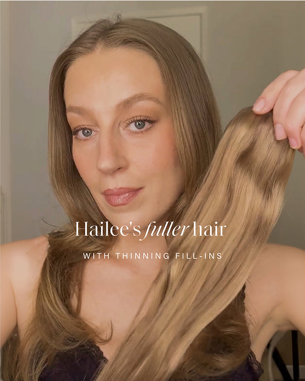 Hailee's Fuller Hair with Thinning  Fill-Ins