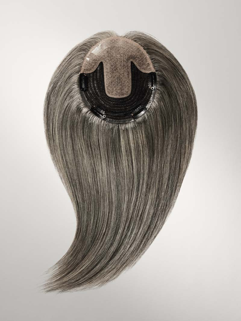 14 Light Gray Hair Topper 16 Halo Bundle 145g