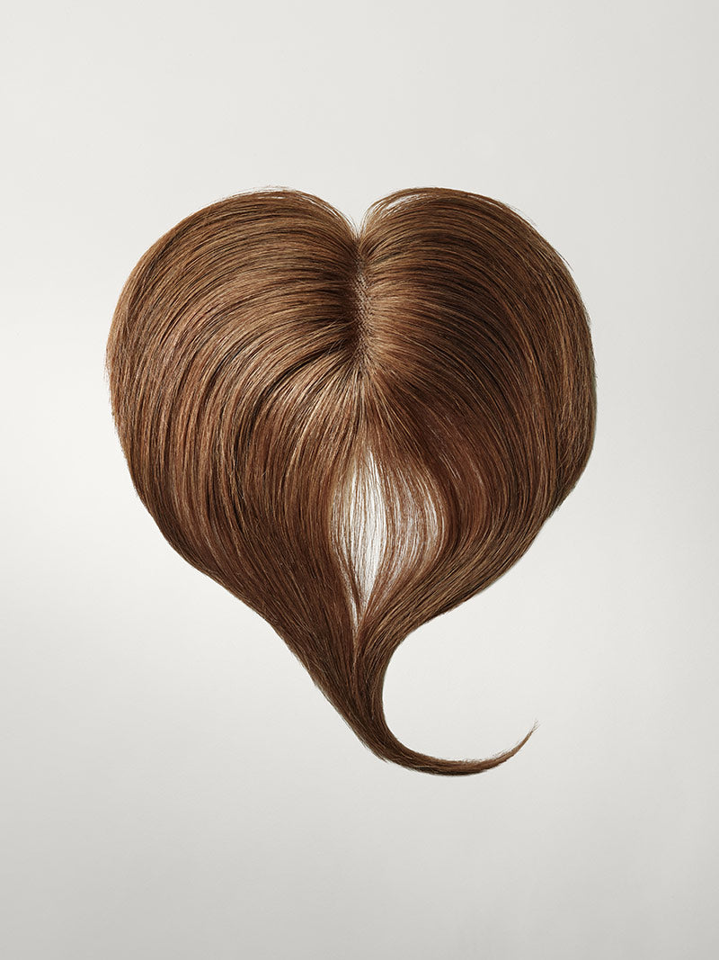 12” Chestnut Brown Seamless & Clip-In Curtain Bangs Bundle (167g)