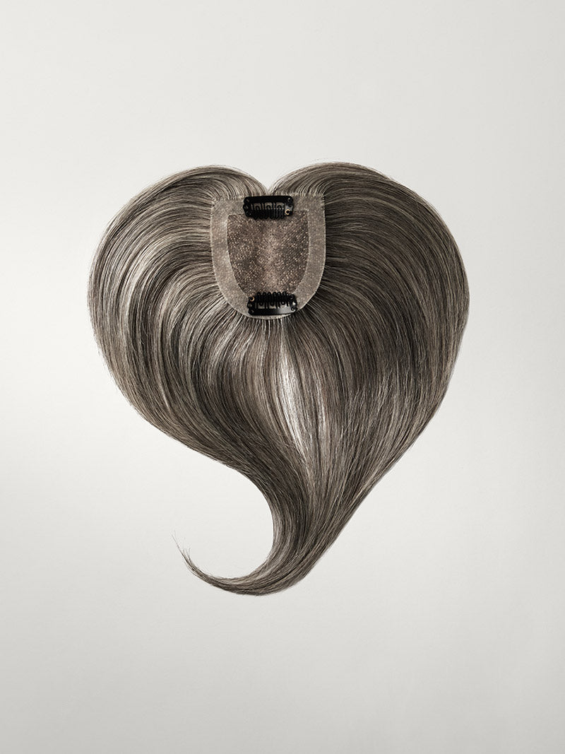 20” Light Gray Seamless & Clip-In Curtain Bangs Bundle (197g)