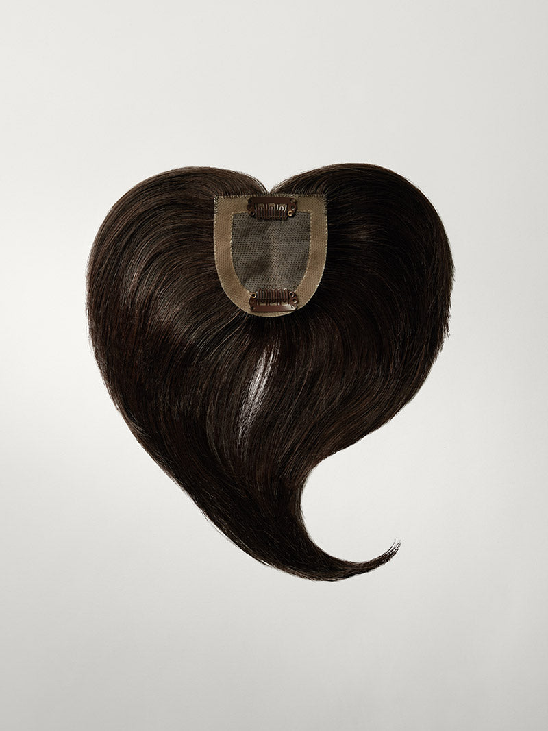 16” Mocha Brown Seamless & Clip-In Curtain Bangs Bundle (177g)