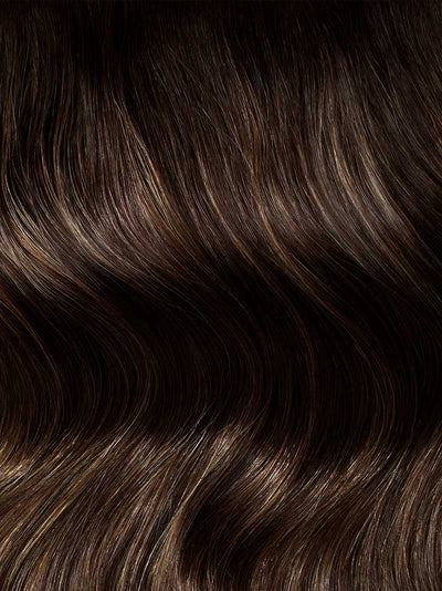 20" Dimensional Rooted Honey Espresso Halo® Hair Extensions (180g)