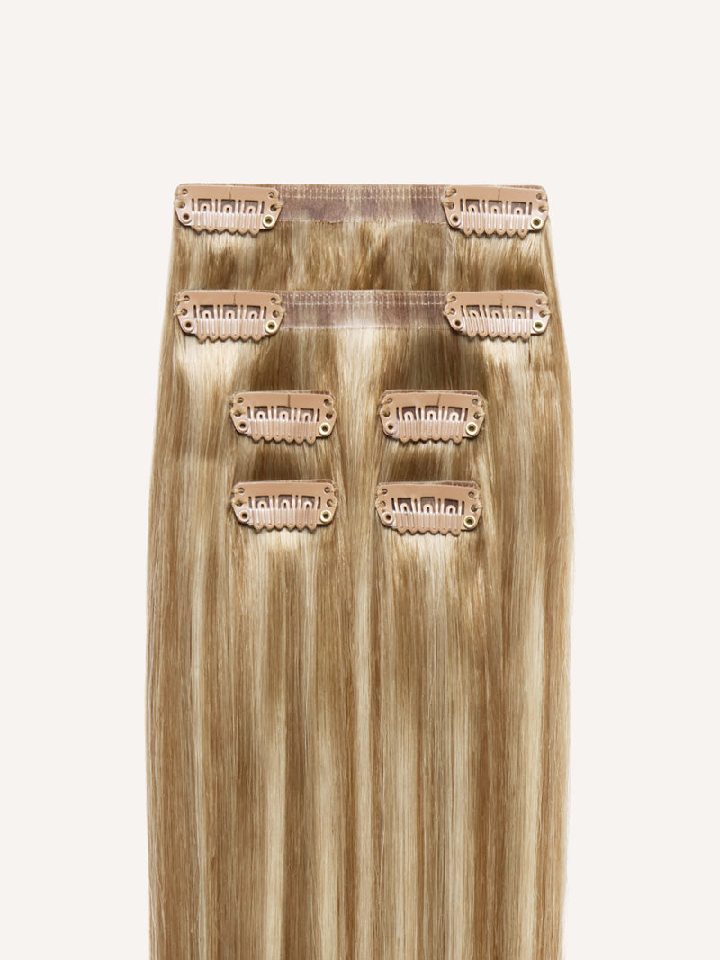 20" Dimensional Caramel Honey Blonde Root Melt Thinning Hair Fill-Ins (95g)