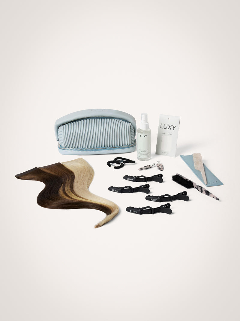 18" Chestnut Brown Effortless Tape-Ins The Total Transformation Kit (135g) - Bundle Hero