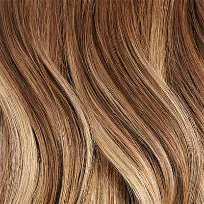 Chestnut Brown Balayage Clip-In Bun