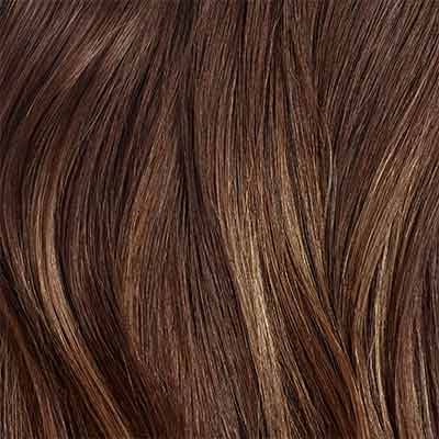 Chocolate Brown Balayage Clip-In Bun