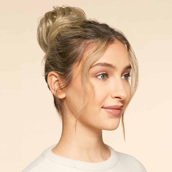 Sandy Blonde Clip-In Bun