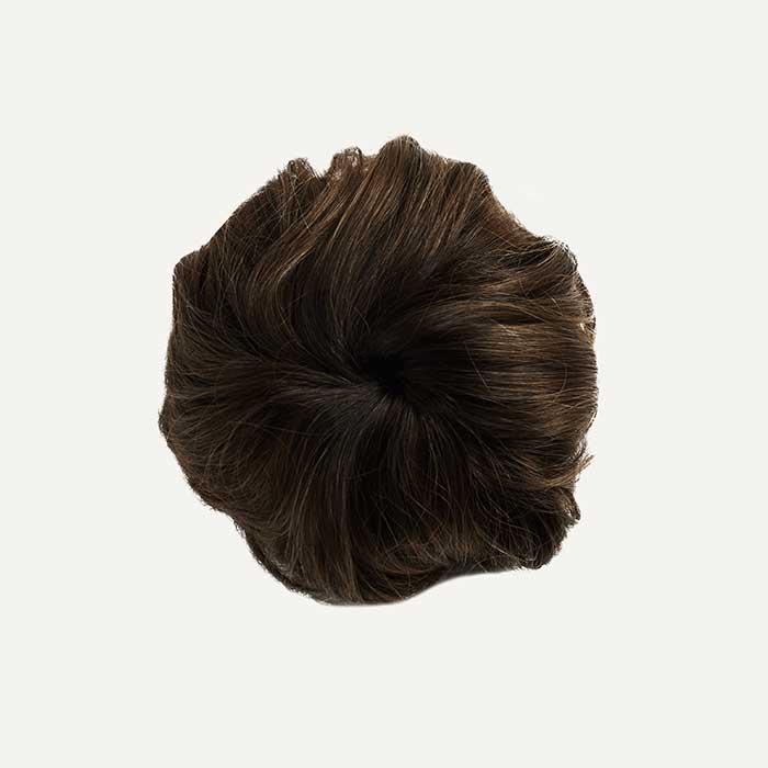 Hair Bun Extension Mocha Brown Balayage (60 grams)