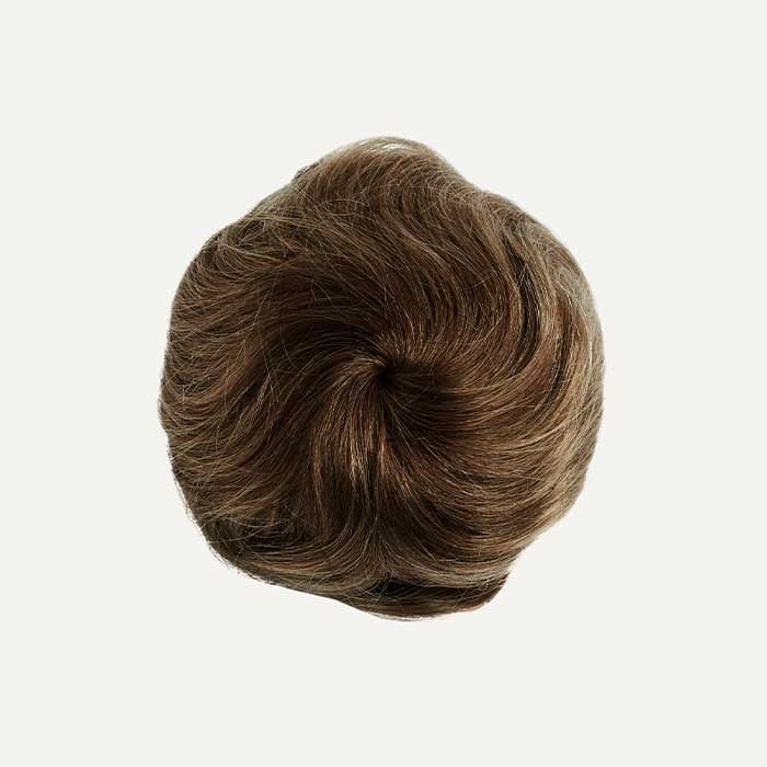 Neutral Brown Balayage Clip-In Bun