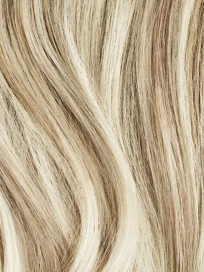 16" Seamless Beige Blonde Balayage Clip-Ins (160g)