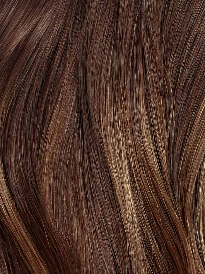 Chocolate Brown Balayage Clip-In Bun