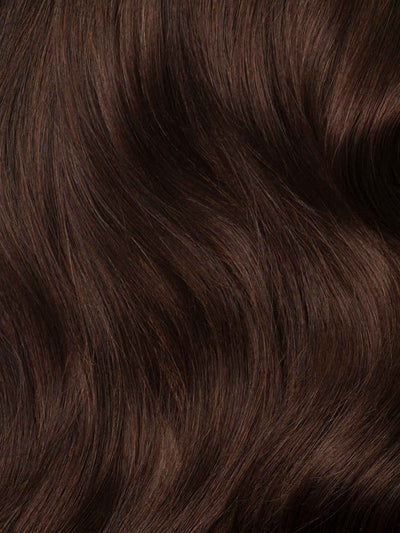 12" Seamless Chocolate Brown Clip-Ins (150g)