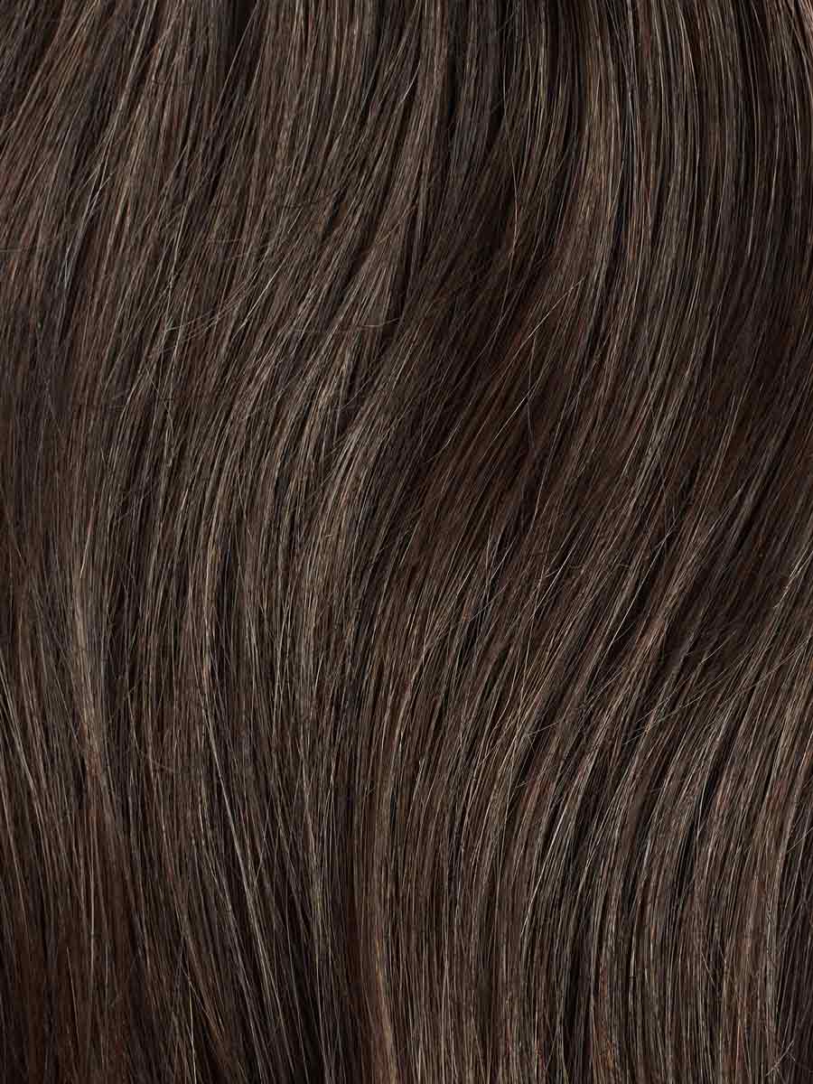 Cool Dark Brown Clip-In Bun