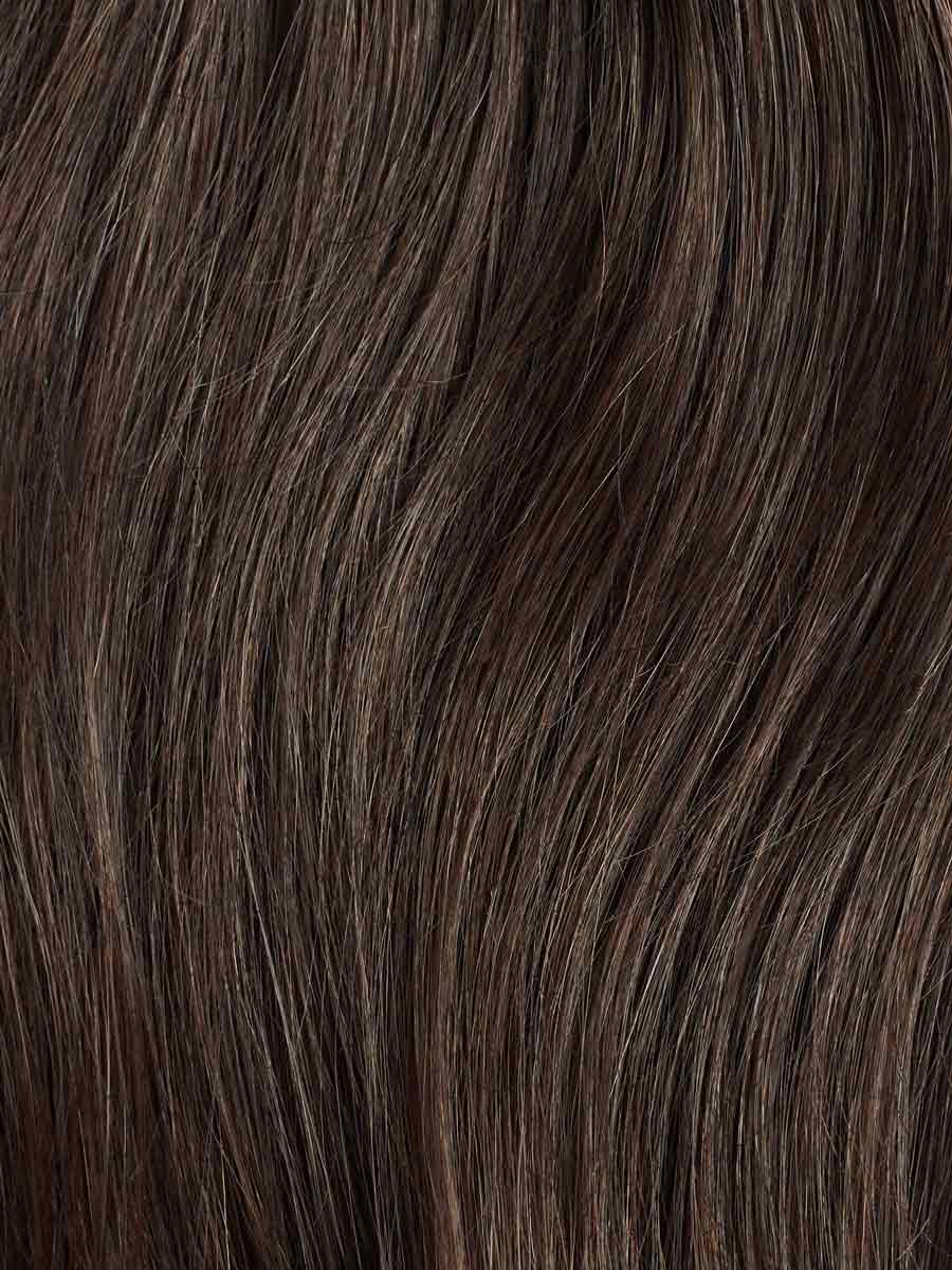 Cool Dark Brown Clip-In Bun