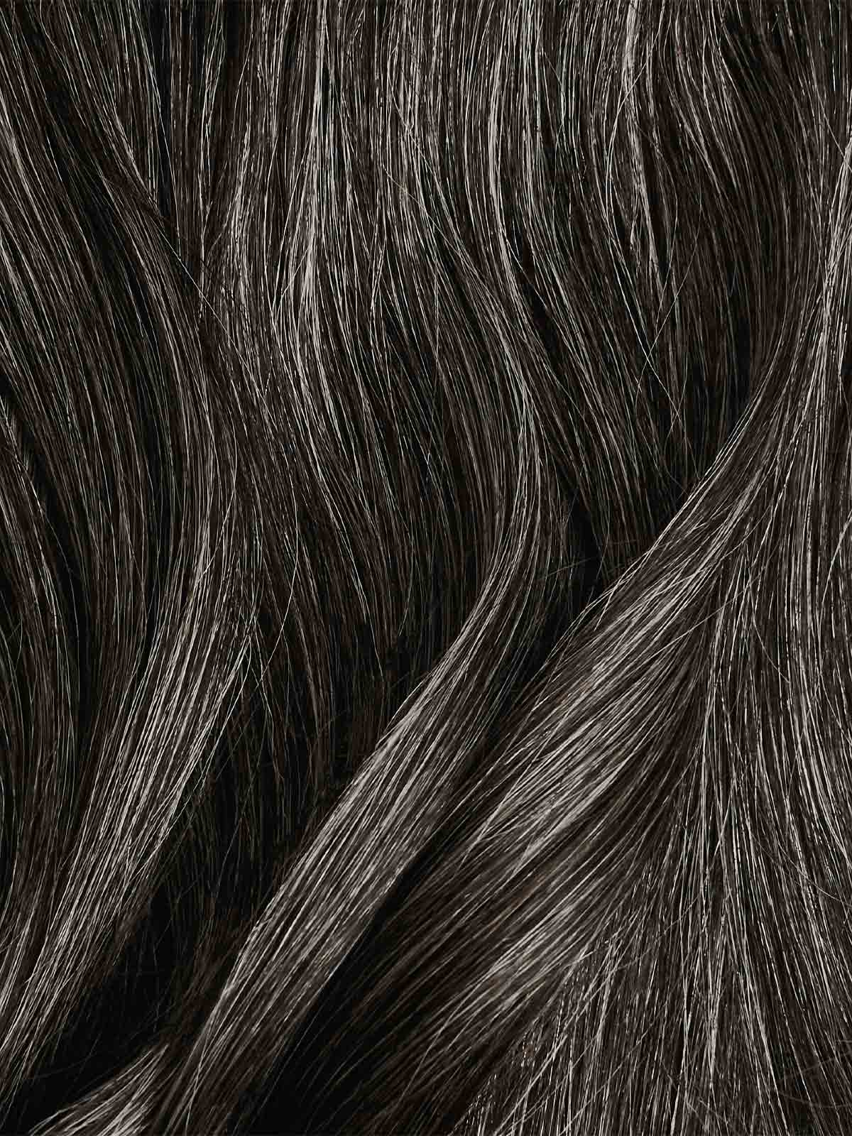 Clip in hair extensions grey top