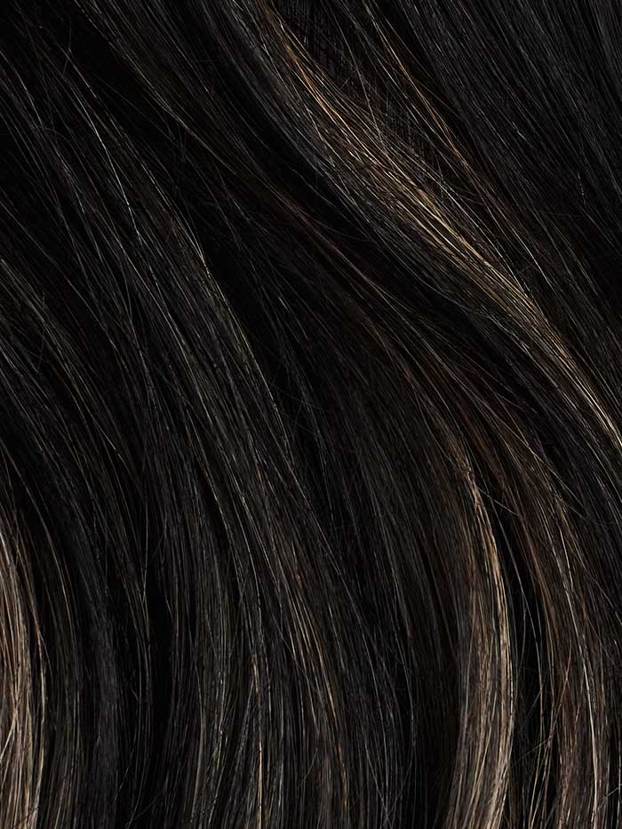 Jet Black Balayage Clip-In Bun