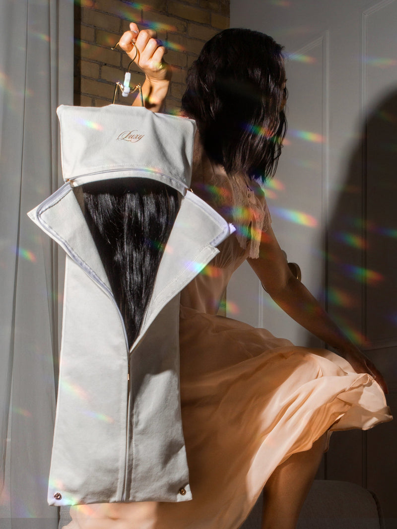 Luxy Hair Extensions Carrier in Wedding White
