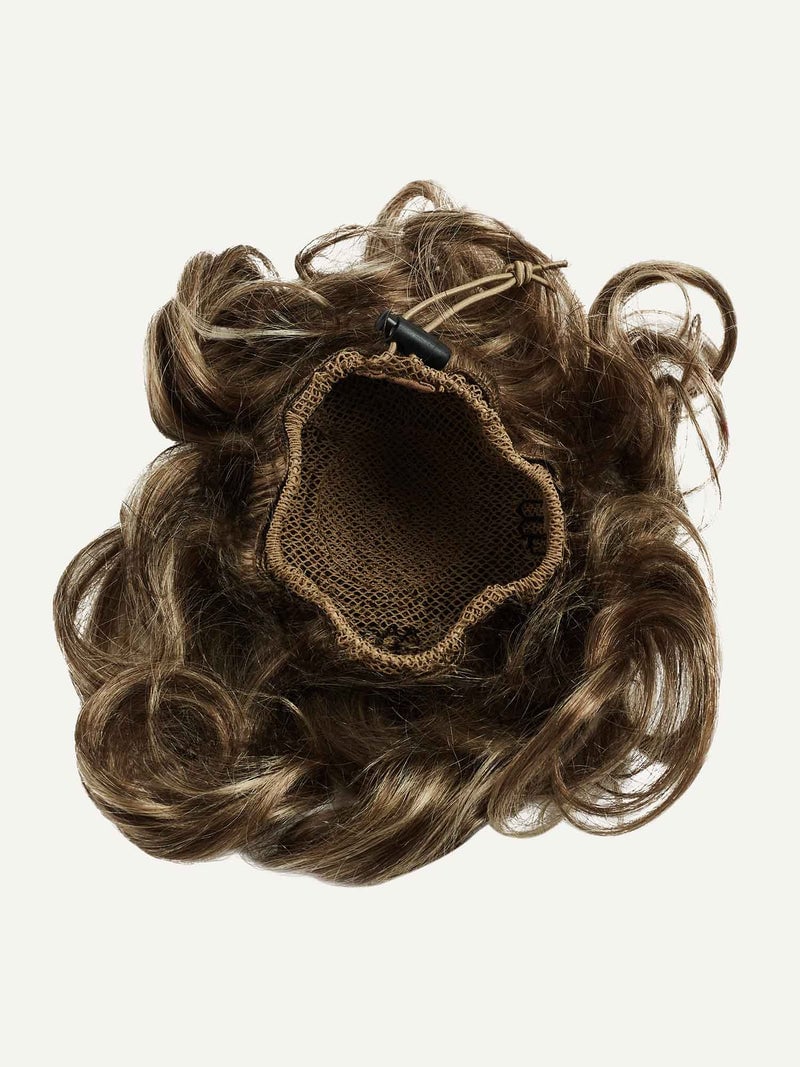 Ash Brown Highlights Clip-In Bun