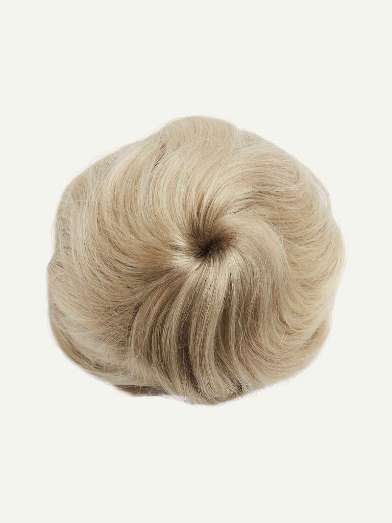 Beige Blonde Balayage Clip-In Bun
