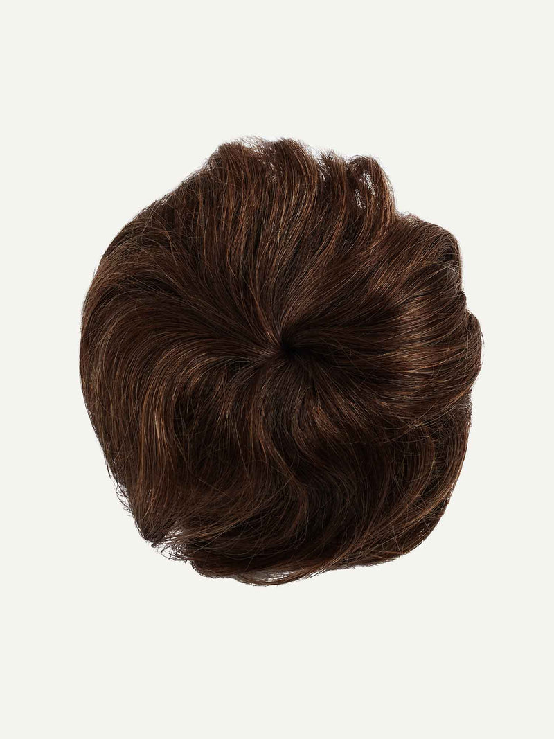 Chocolate Brown Balayage Clip-In Bun
