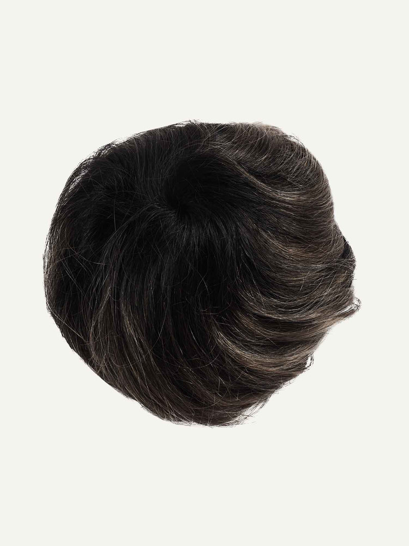Jet Black Balayage Clip-In Bun