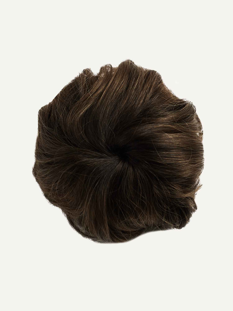 Mocha Brown Balayage Clip-In Bun