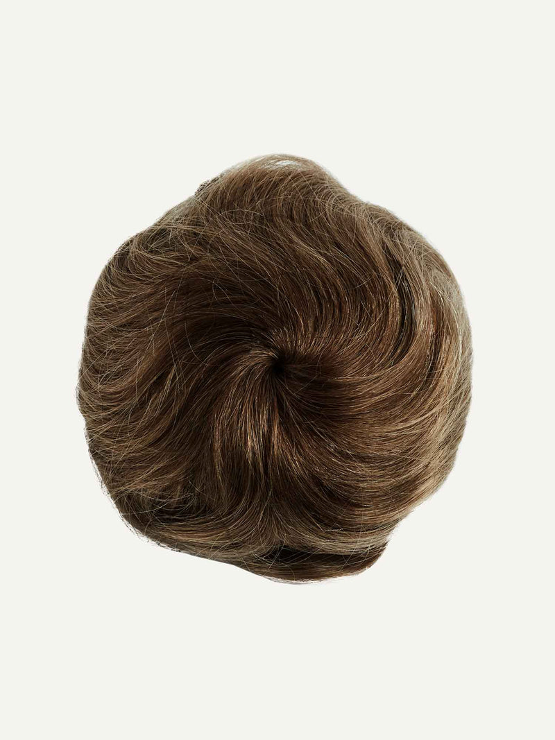 Neutral Brown Balayage Clip-In Bun