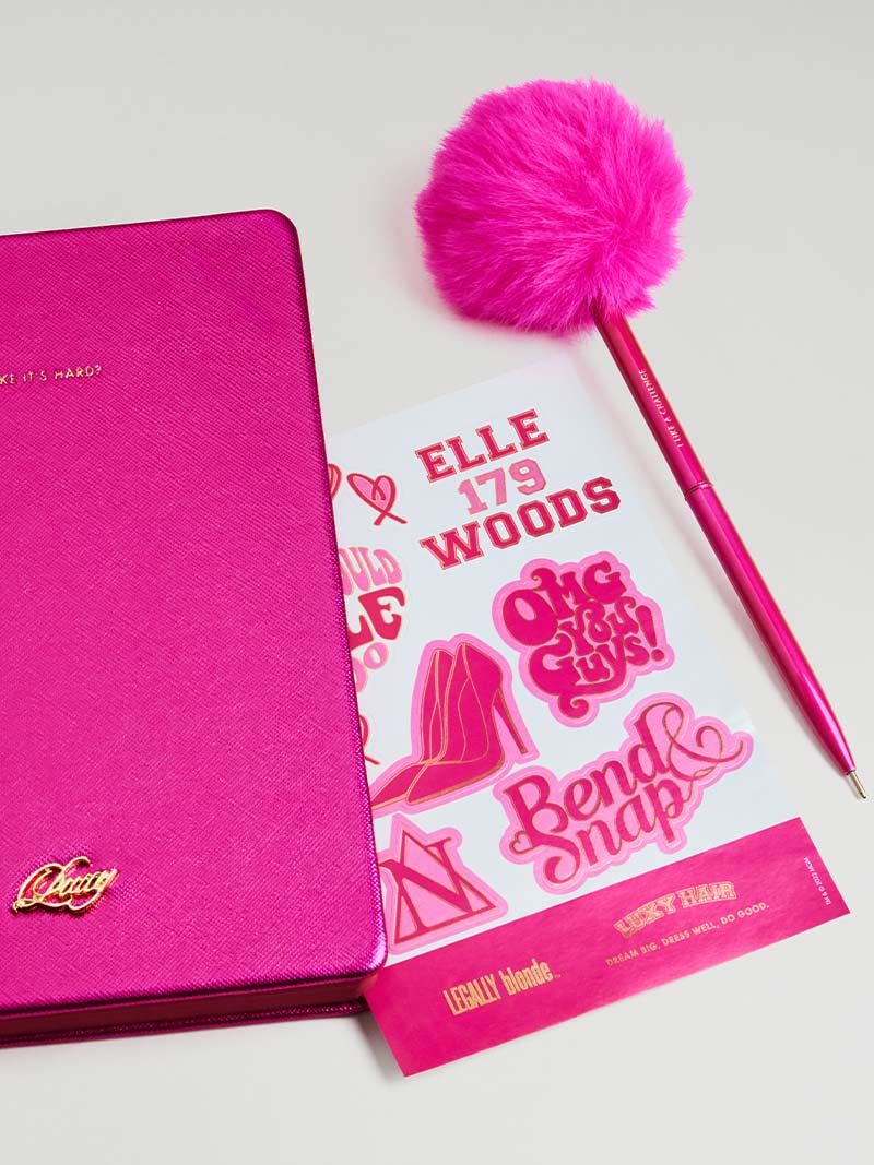 Elle’s Notebook & Bruiser’s Bill Vegan Feather Pen