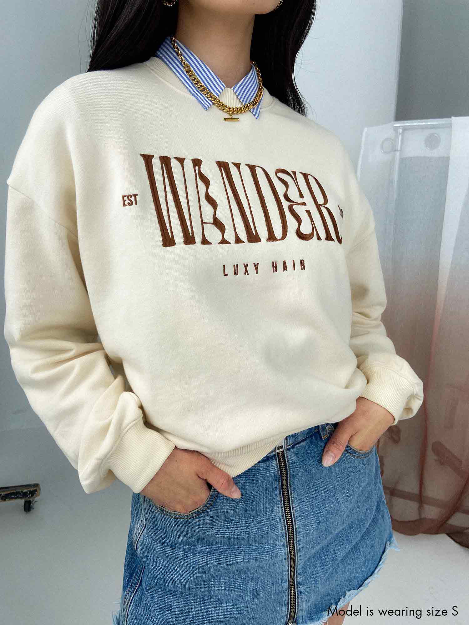 Luxy Hair Wander Sweatshirt Sweater Organic Cotton