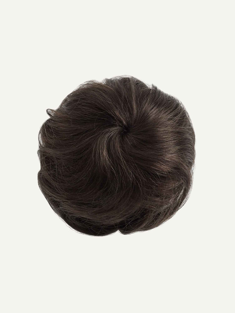 Cool Dark Brown Clip-In Bun
