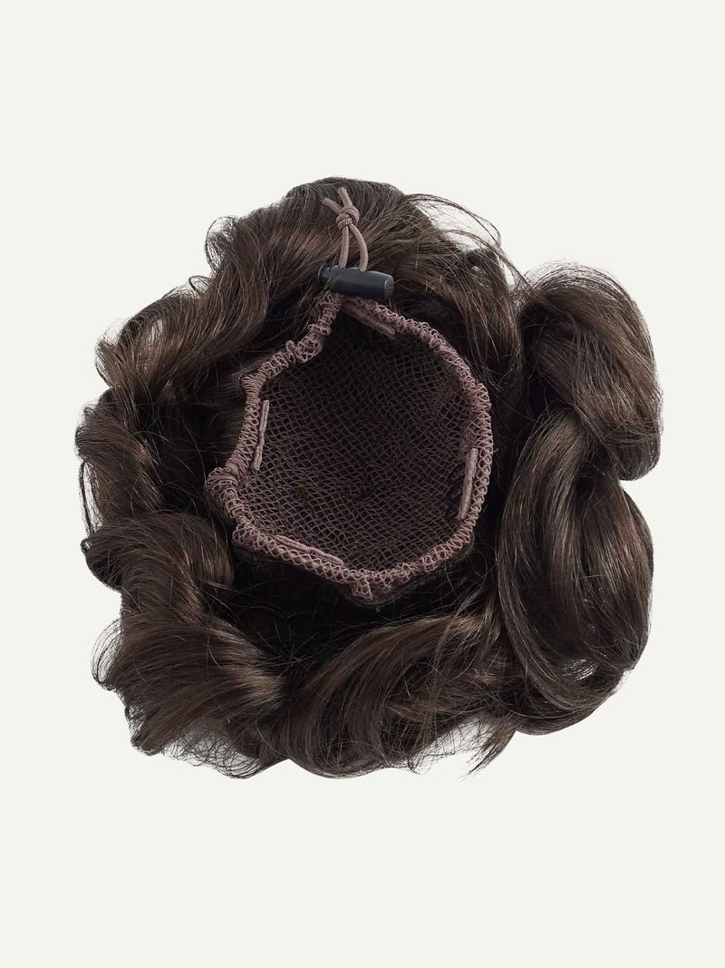 Cool Dark Brown Clip-In Bun