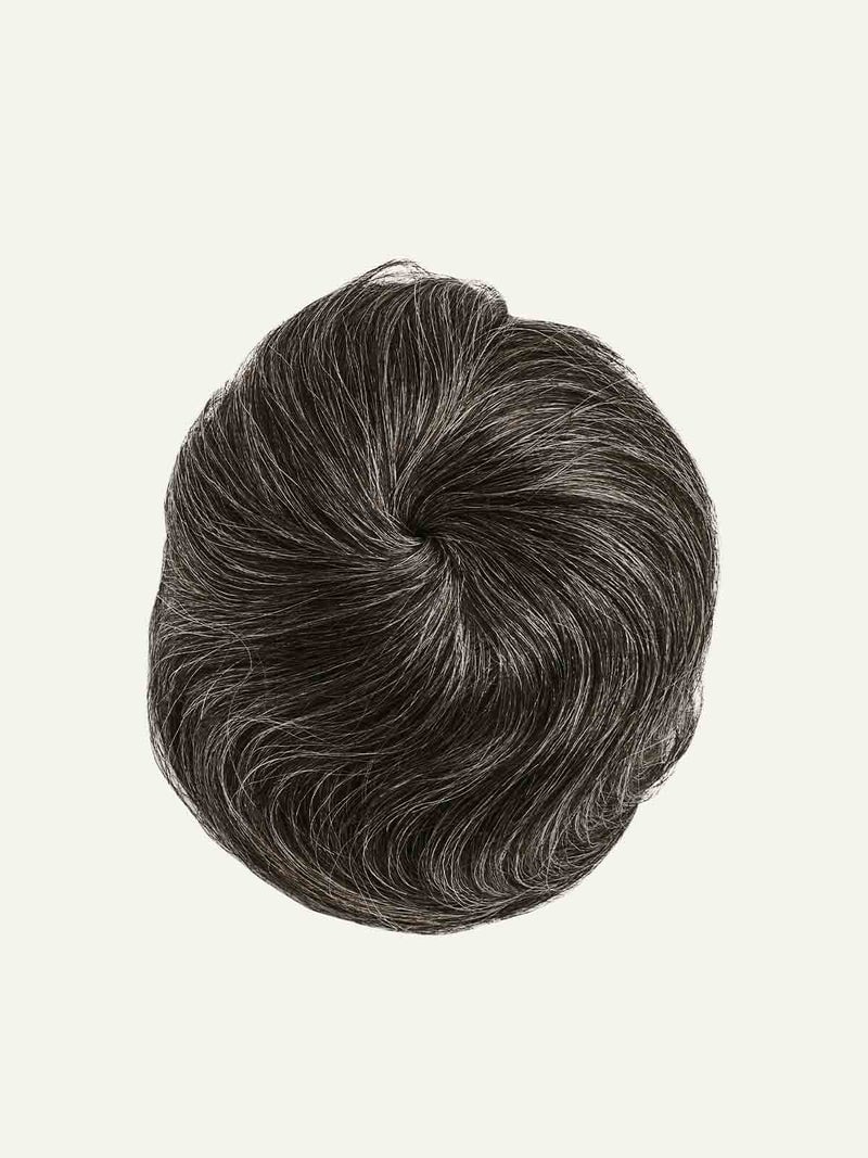 Dark Gray Clip-In Bun