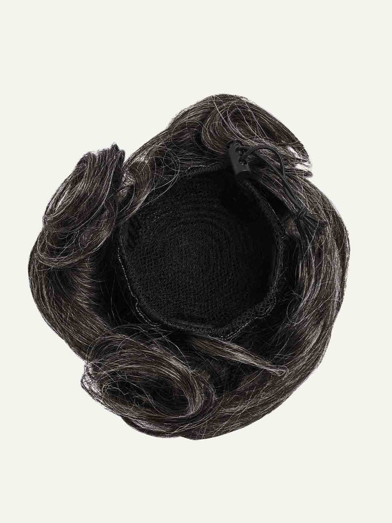 Dark Gray Clip-In Bun