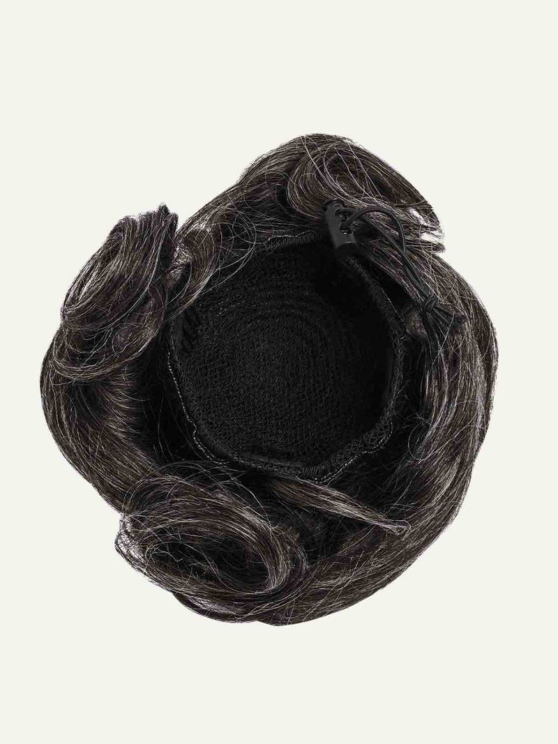 Dark Gray Clip-In Bun