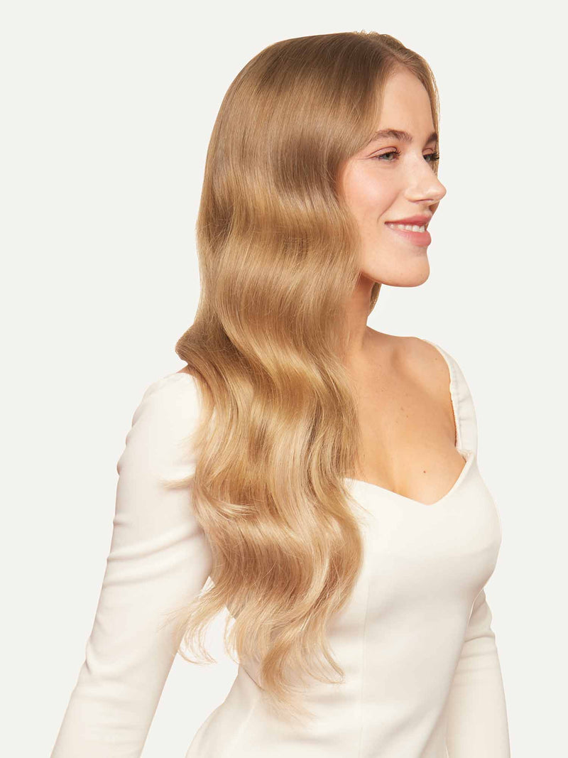 18 Ultra-Seamless Clip-in Hair Extensions Platinum