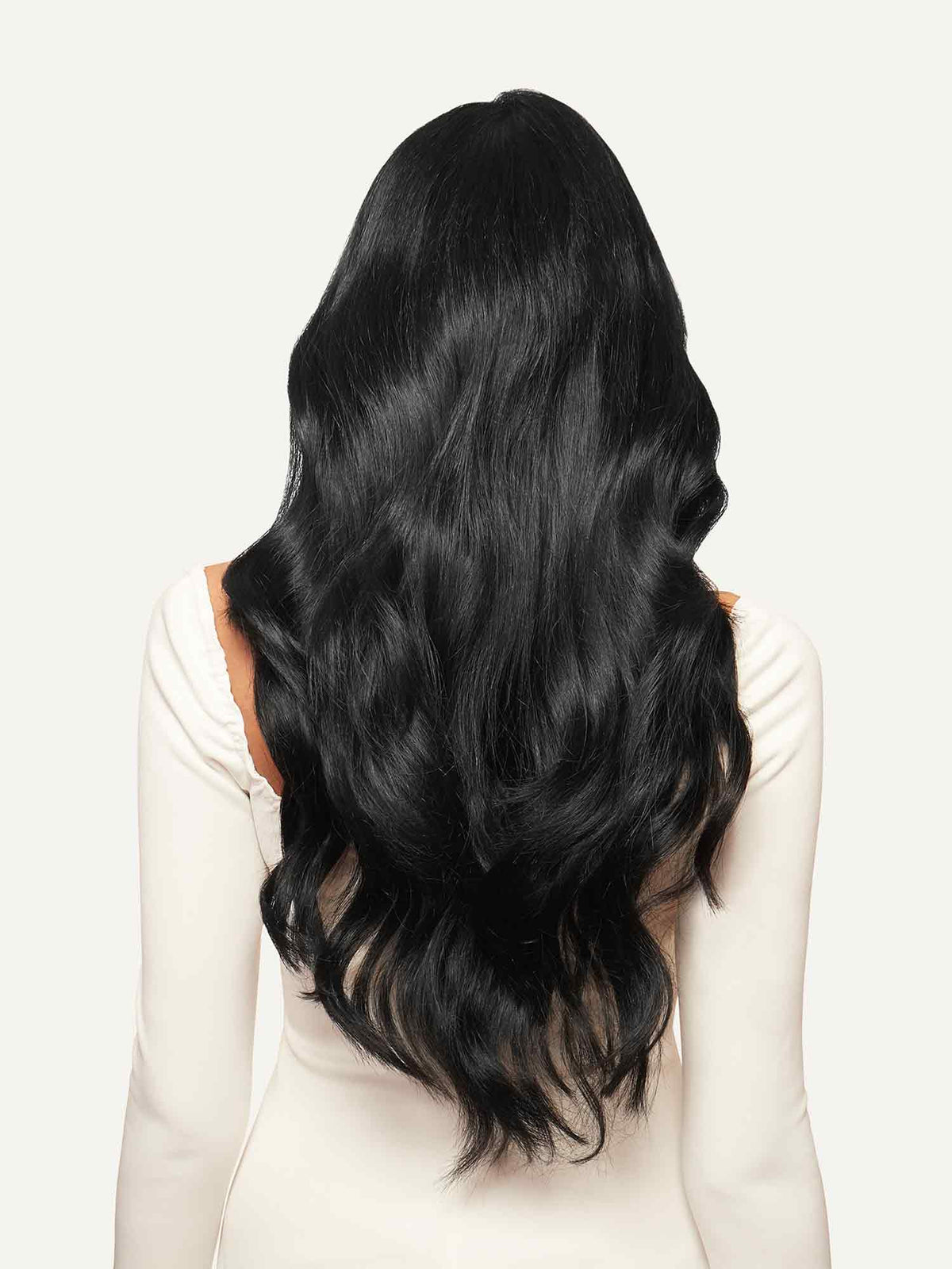 Clip In Hair Extensions Jet Black Color 1 160 Grams Luxy Hair