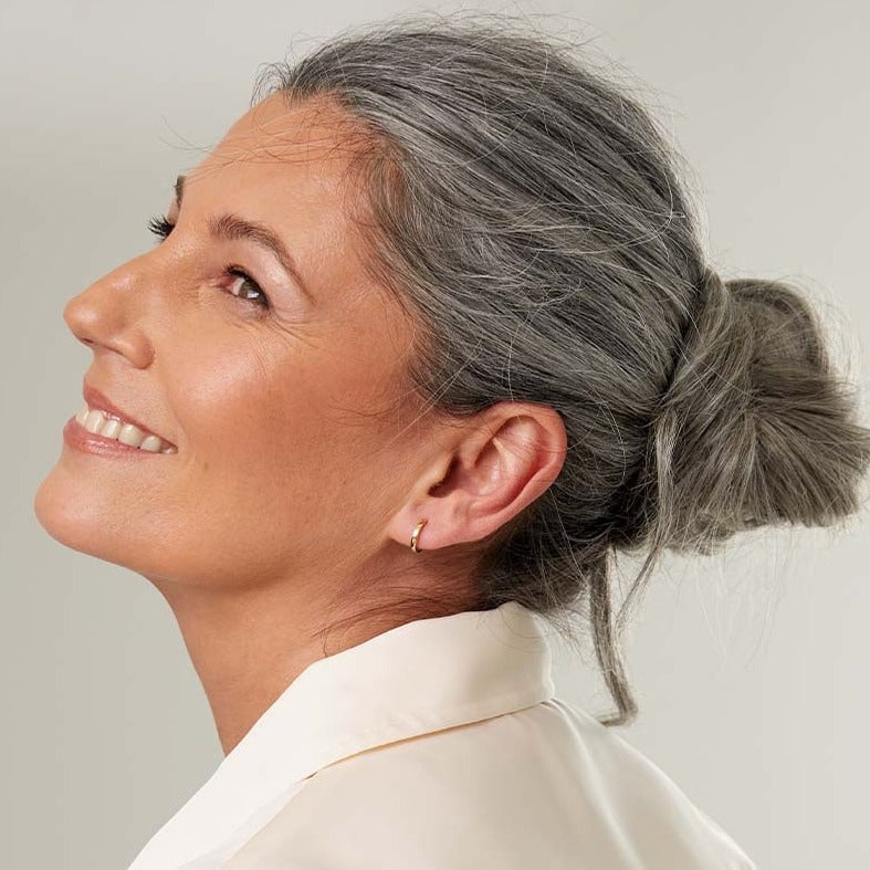 Light Gray Clip-In Bun