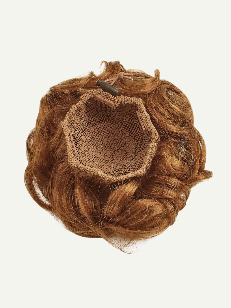 Natural Red Clip-In Bun