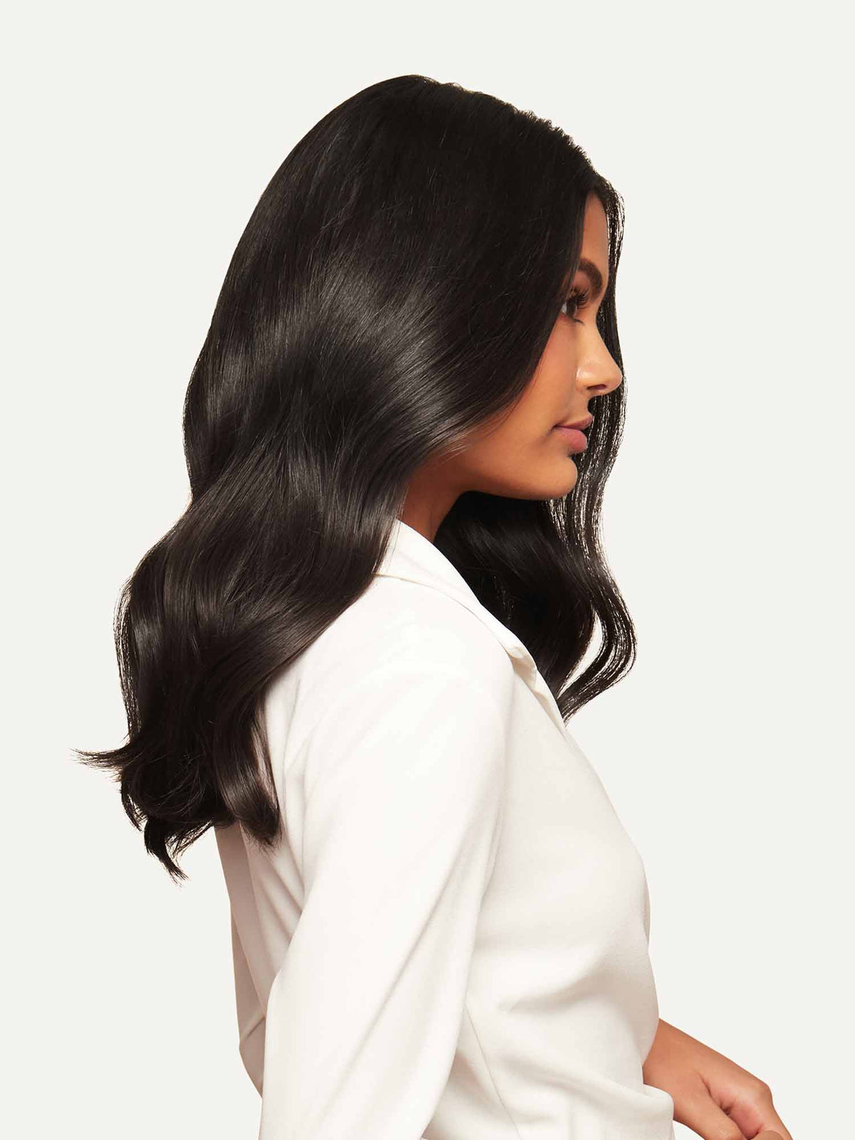 Seamless Clip In Hair Extensions Off Black 16