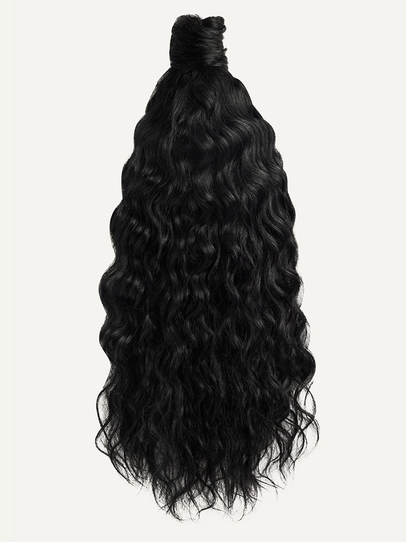 Short Curly Party Girl Hair (Black & Platinum)'s Code & Price